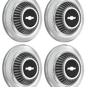 Hub Caps, Dog Dish, 1966 Chevelle/El Camino, 4-Piece Luxury