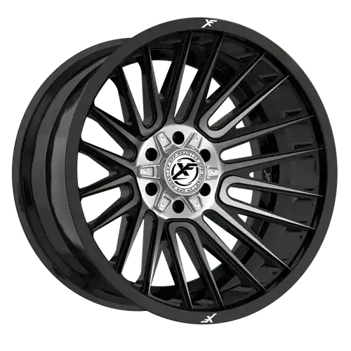 XF OFFROAD XF-234 22x12 8x165.1/8x170 ET-44 Black Brushed Dark Tint Flash Sale