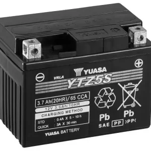 YUASA -  YTZ5S(WC) 12V AGM Motorcycle Battery Popular