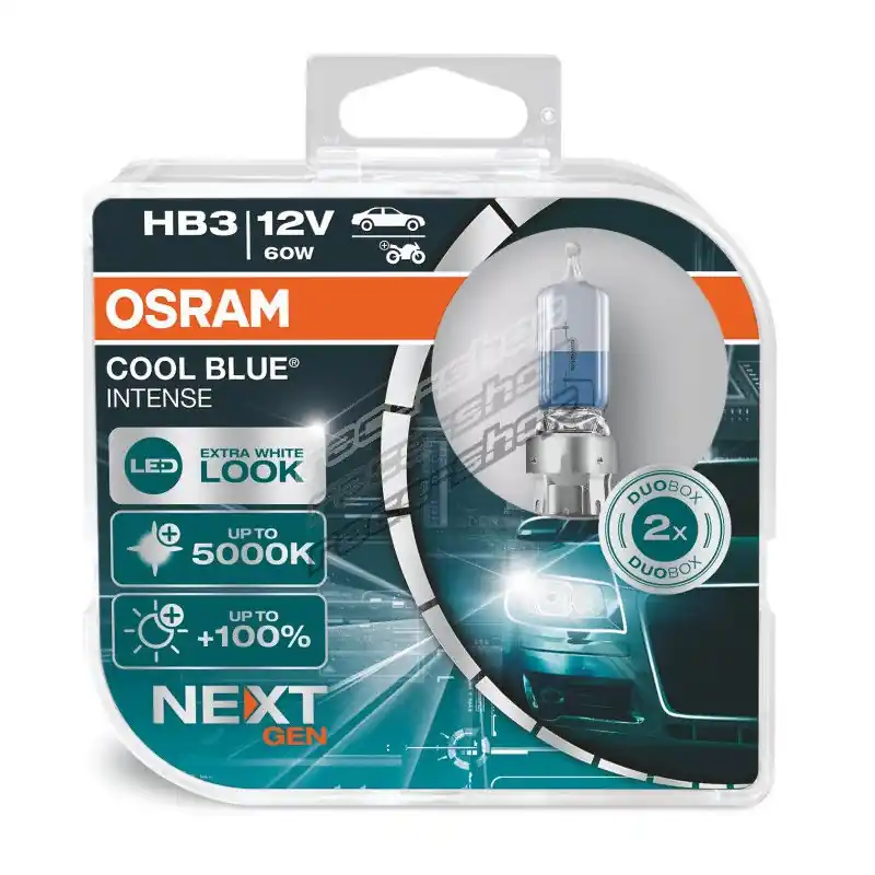 Money Back Guarantee Osram halogen headlight lamps COOL BLUE INTENSE (NEXT GEN) HB3 (2pcs)