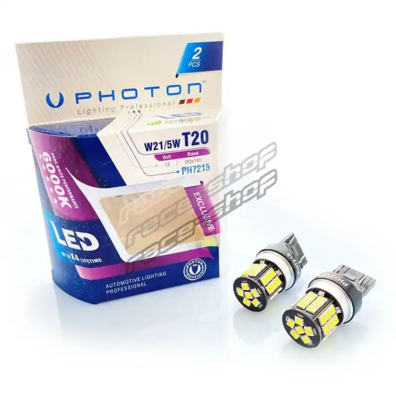 Bargain PHOTON LED EXCLUSIVE SERIES W21/5W car light bulb 12-24V 21W/5 W3x16q CAN (2pcs)